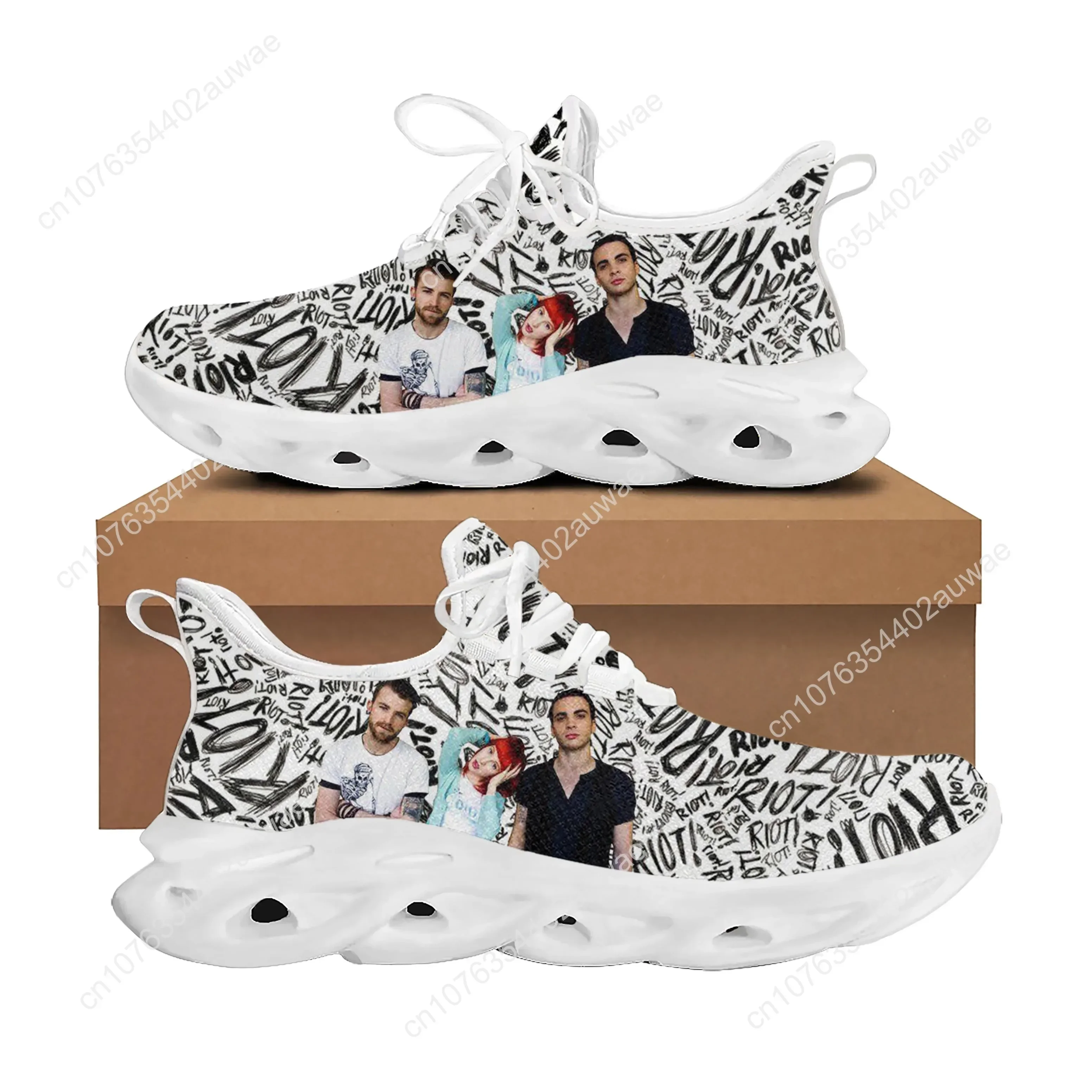 Paramore Rock Band Pop Sports Shoes Mens Womens Teenager Kids Children Sneakers Casual Custom High Quality Couple Shoes White