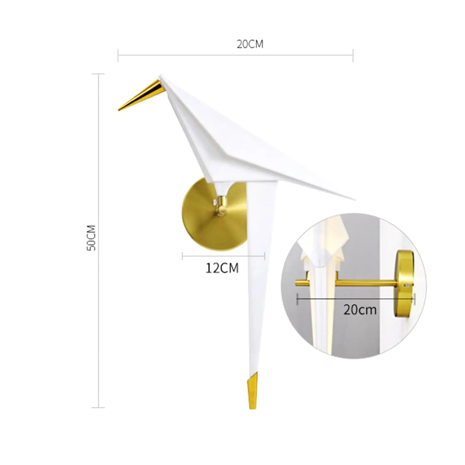 Modern Wall Sconce Single Head Sconce Lights Origami Bird Wall Lamp For Office Home Lamp Background Lighting Fixture