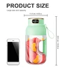 1000ML Portable Juicer Blender Fruit Juicer USB Charging Lemon Orange Fruit Juicing Cup Smoothie Blender Machine Kitchen Tools