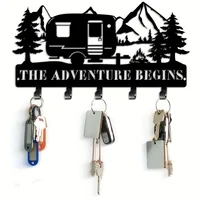 Keyholder for Wall Decorative Metal Camper Key Rack Hanger with Hook Christmas Wall Decor Rustic Key Hook for Wall Mounted Decor 1