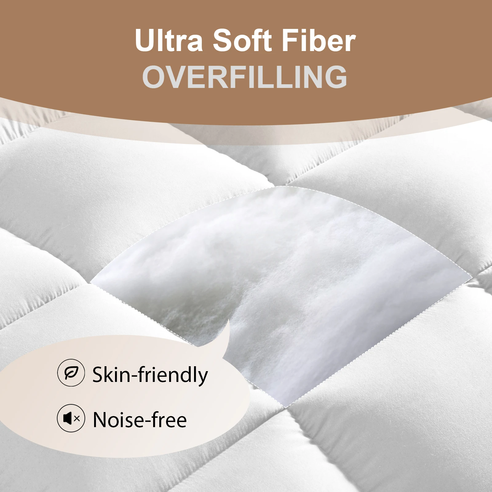 Bedding Comforter Duvet Insert All Season Down Alternative Quilted Bed Comforter Winter Warm Machine Washable