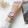 Harajuku Style Daisy Children's Watch Simple Quartz Leather Green Pink Watches for Girls with Bracelet Watch Box Gift Reloj 6