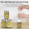 Mason Jar Vacuum Sealer,Vacuum Sealing Kits for Regular-Mouth and Wide-Mouth Mason Jars, Canning Sealer with Vacuum Pump 5