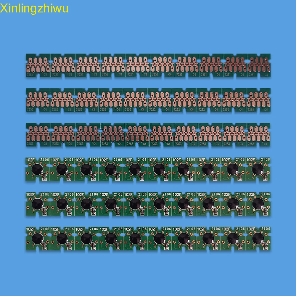 잉크 카트리지 칩, 엡손 슈어컬러 T7251 T7252 T7253 T7254 T725A 잉크 탱크용, F2000 F2100 F2130 F2160, 10 세트