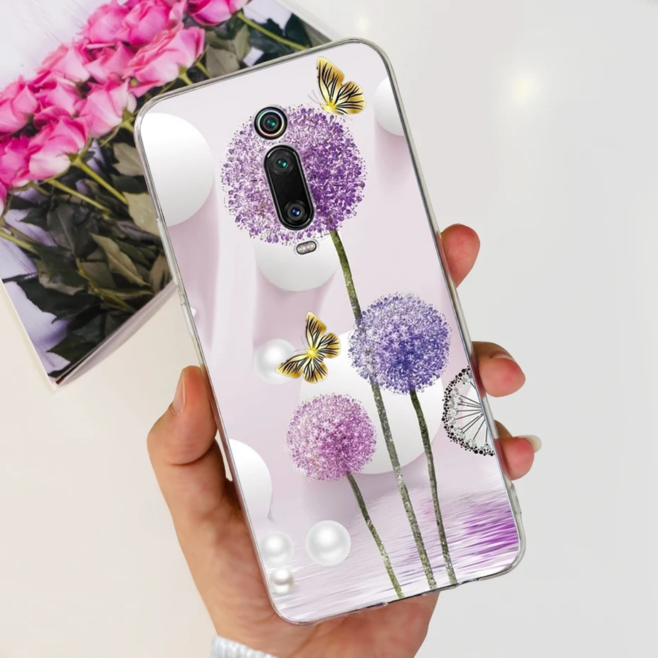 Stylish Painted Clear Silicone Phone Case with Bumper Protection