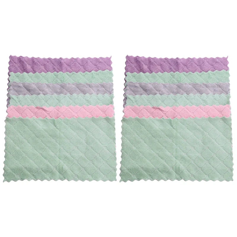 

Набор кухонных полотенец и посуды из 24 предметов, чистящая ткань из микрофибры, кухонная ткань, полотенца для посуды, тряпки для пыли