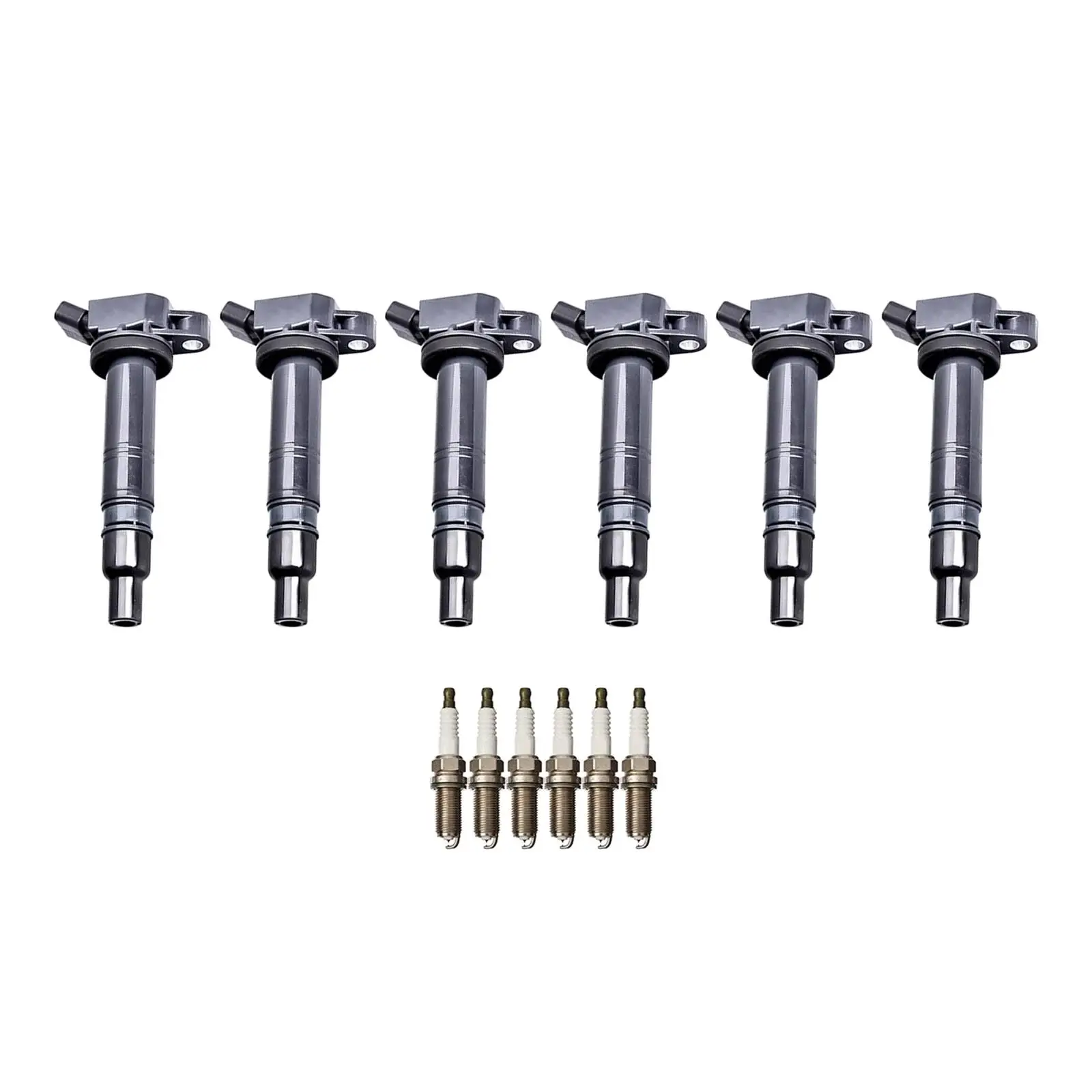 

6 Ignition Coils 6 Iridium Spark Plugs IC3157AA470406 Automotive Parts Ignition Coil Set Durable for Toyota for tacoma 4 Runner