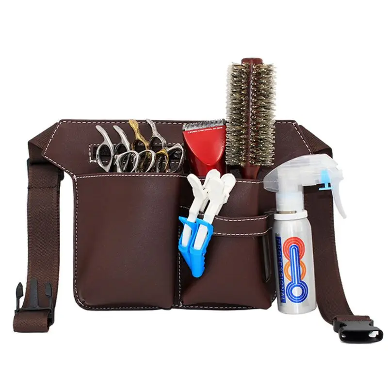 Professional Barber Scissors Bag Waist Pack Hairdressing Hair Salon Tool Waist Bag Hairdressing Tool Belt