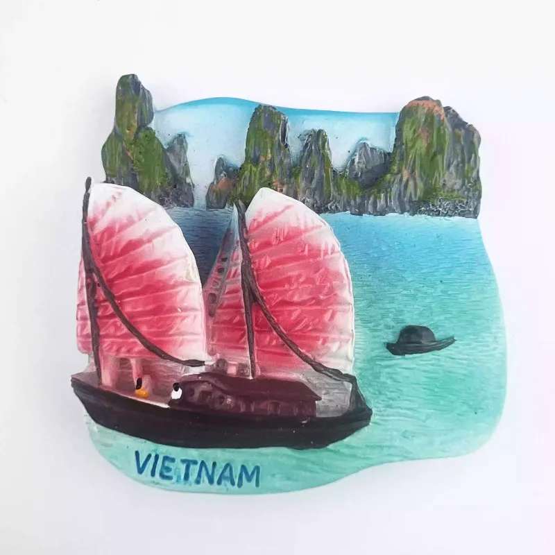 

Vietnam Fridge Stickers Ha Long Bay Ttravelling Souvenirs Thành phố Nha Trang Fridge Magnets Home Decor Birthday Gifts
