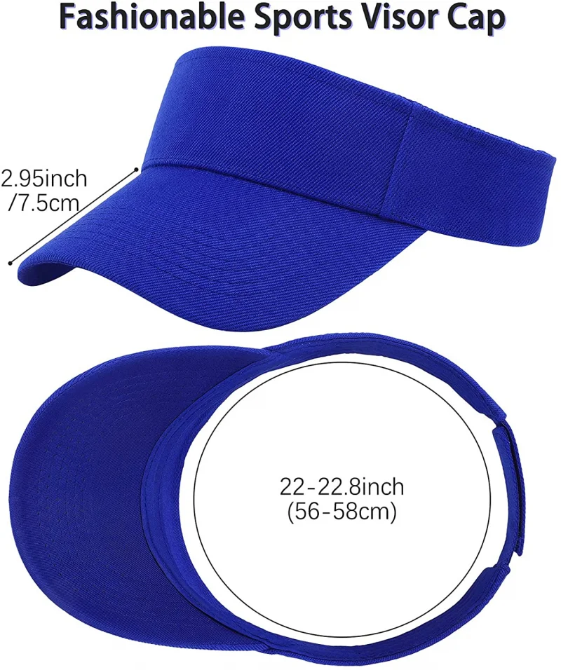 Sports Sun Hats Adjustable Cotton Visor UV Protection Top Empty Tennis Golf Running Sports Caps Spring Summer Women Men's Cap