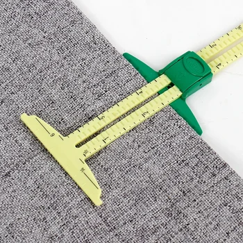 5-in-1 Sewing Seam Ruler – Sliding Measuring Gauge 1