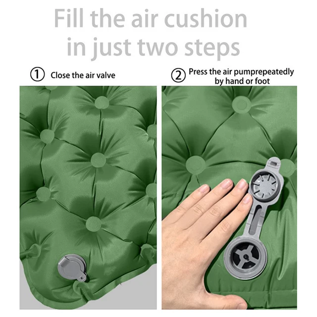 Outdoor Sleeping Pad camping tent Air Mat for Travel Backpacking Hiking Double Inflatable Mattress with Built-in Pillow Pump 6
