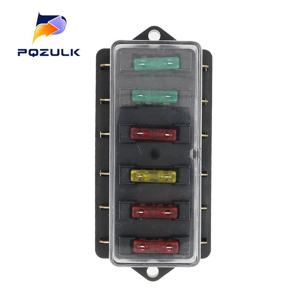 Auto-Sicherungshalter 4/6/8/10/12-Wege-Schaltung Standard ATO Blade Fuse Box Blockhalter 12V/24Ve für 22mm Lenker Motorräder E-Bikes – Detail 9