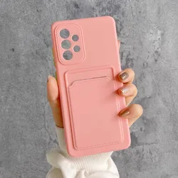 Luxury Silicone Wallet Card Holder Phone Case - Shockproof Soft Cover with Fine Hole Design - GalaxyS22+(6.6