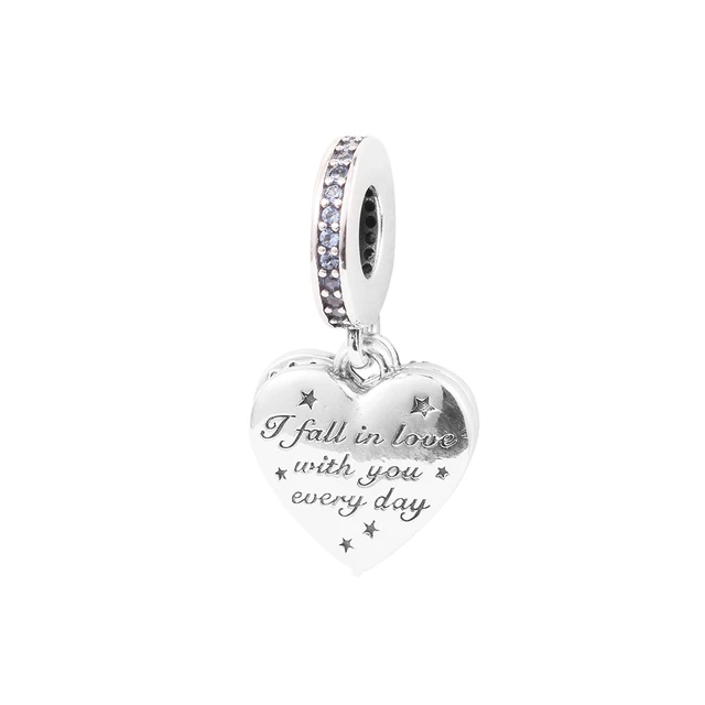 Girl with Pigtails Charm, Silver Charms, Pandora US, Argent sterling