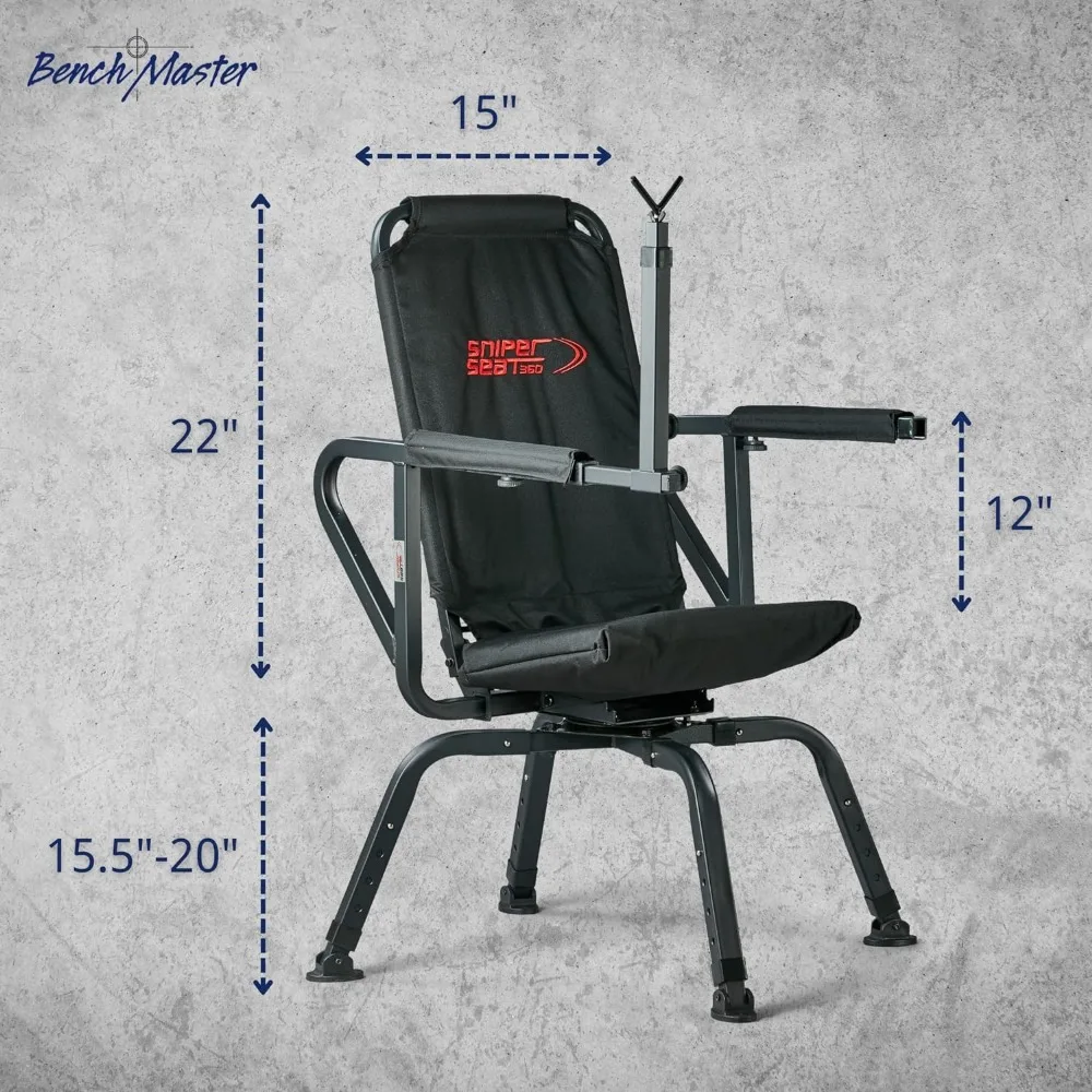 Swivel hunting chair with gun rest hotsell