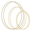 1 Piece Gold Crafts Metal Rings Wire Decoration For Diy Dream Catcher Wind Chimes Wreath Wrapping Technique Floral Art 30cm 3