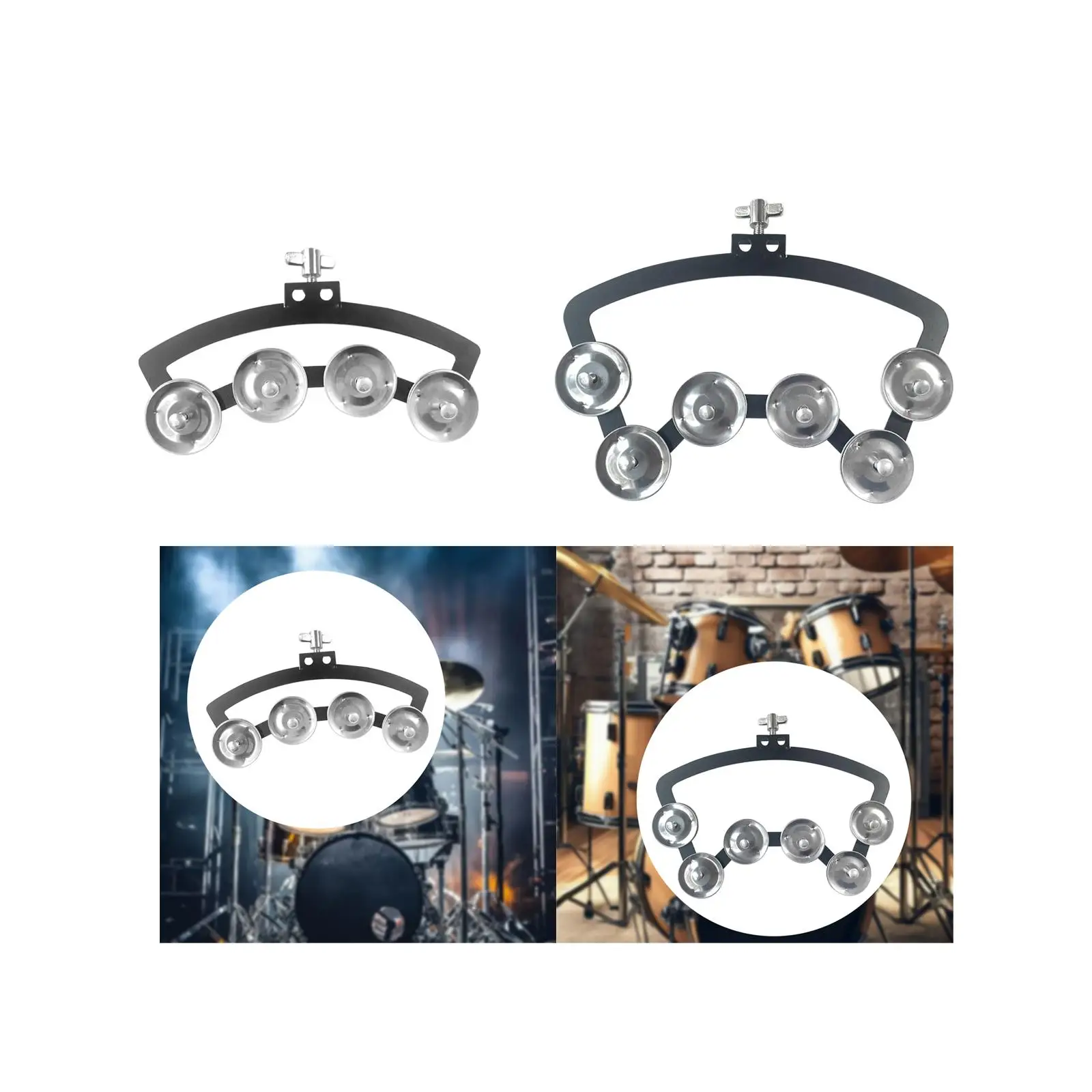 Hi-hat tambourine percussion instrument for creative drum enthusiasts