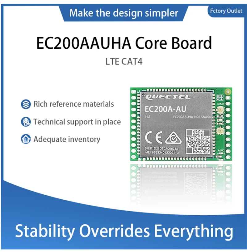 

EC200A-AU CAT4 Core Board GPS LTE CAT4 GNSS