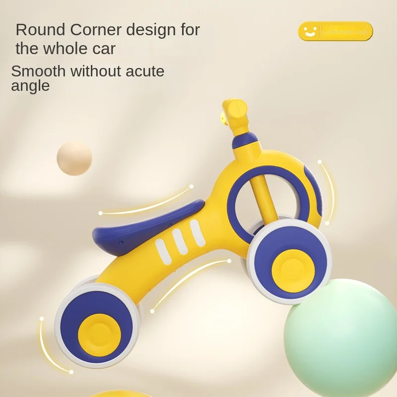 Cycling City Children's Balance Car 1-3 Years Old Sliding Walker Baby Toy Car With Light And Music Scooter