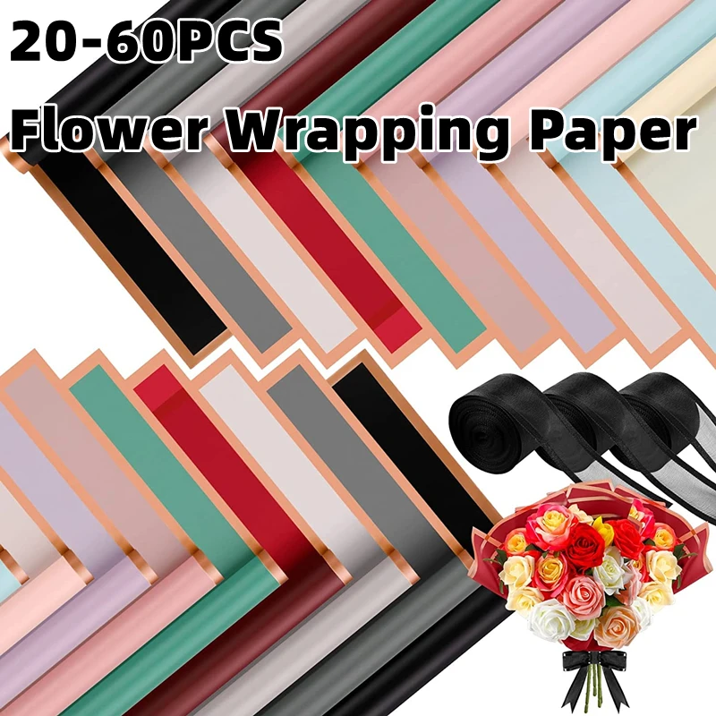 Waterproof wrapping Wedding Gift Ouya paper flower wrapping paper Florist  Wrapping Paper Flower Bouquet Supplies - AliExpress