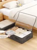Heavy-duty under-bed storage bag Foldable storage box with large transparent window suitable for closets Dorm bedding clothes 2