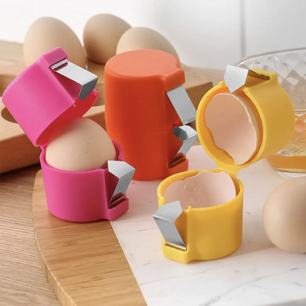 Egg Opener Cube Egg Seperator Shell Breaker Kitchen Gadgets Tools For Cooking Camping