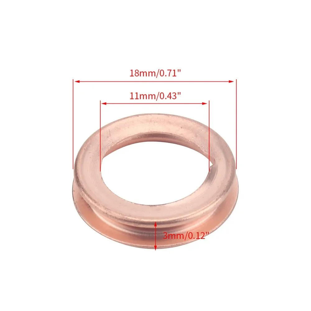 10Pcs Oil Drain Plug Crush Washer Gaskets 11026JA00A For Nissan 2010 2011 Metal Crush Gaskets For Nissan 370Z Cube 2010 Aluminum Gasket Kits Oil Drain Plugs