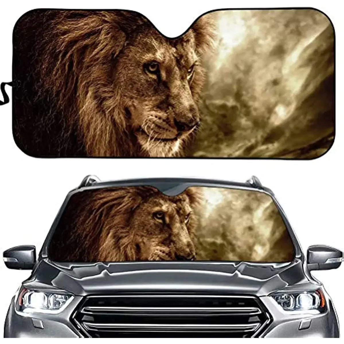 Parasol flexible y personalizado para pare-brise Avant de Voiture, pare-soleil Thermique, Polymères