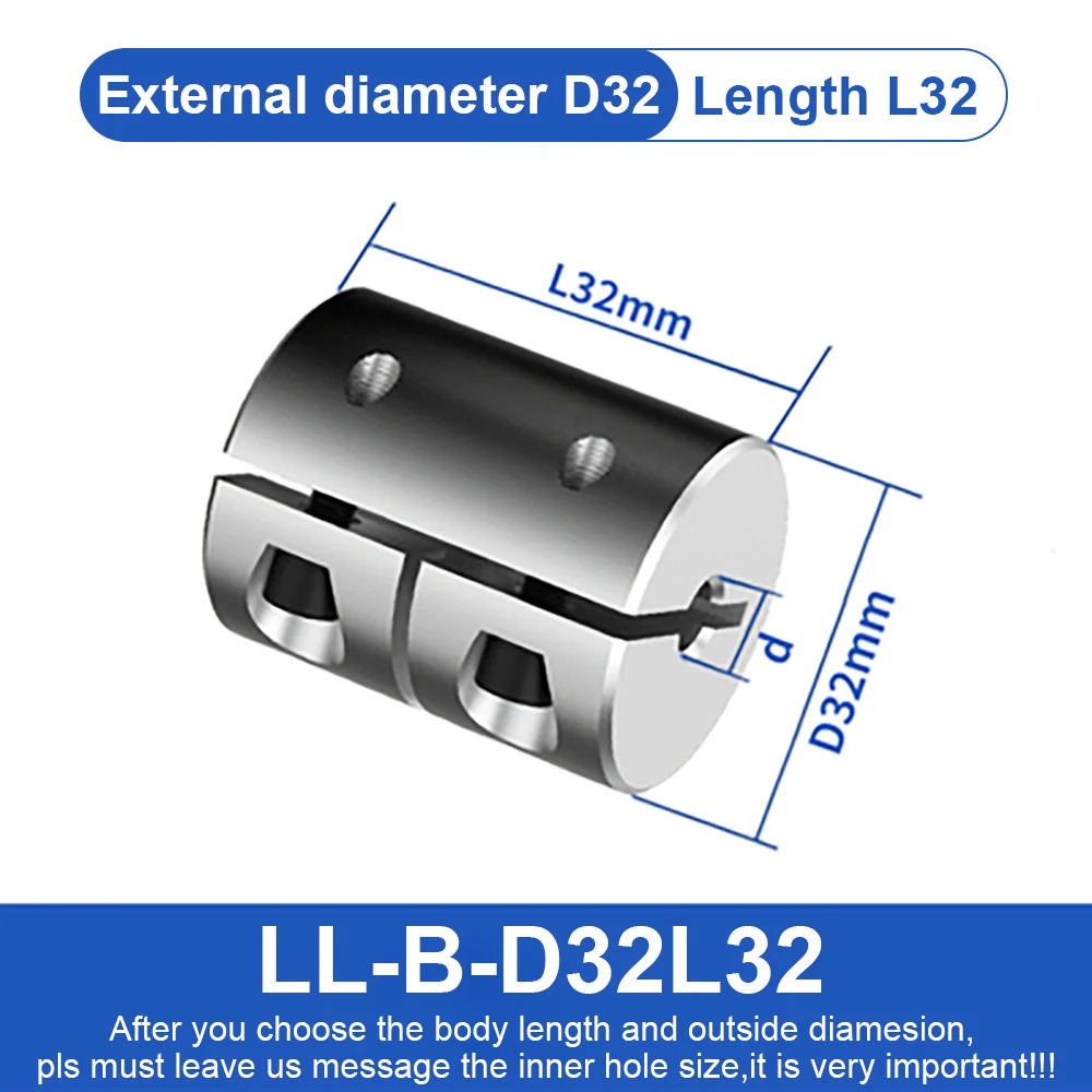 Giunto Albero Rigido A Ganasce In Alluminio Per Motore CNC – Diametri Da 4mm A 35mm - Foto 2