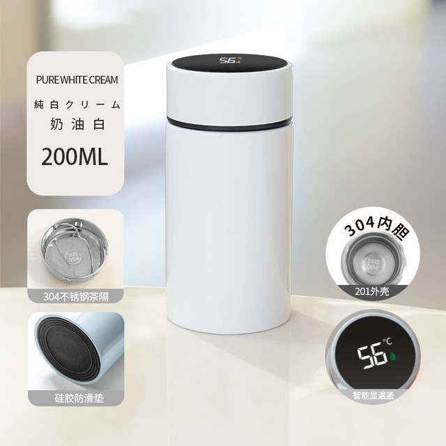 Smart Mini Pocket Thermos Cup Intelligent Temperature Display Water Bottle Stainless Steel Vacuum Flasks Thermoses  Water Tee