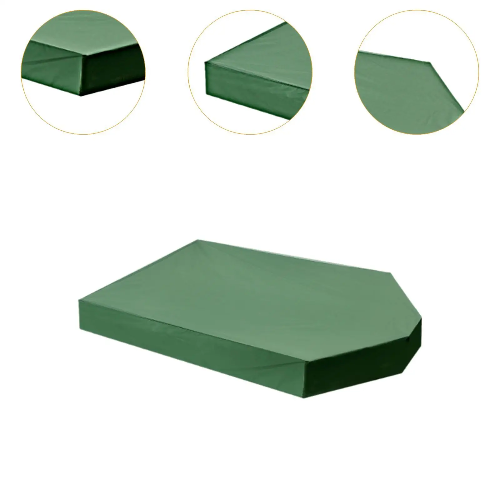 Sandbox Cover Protective Boat Shaped Sand Box Cover for Backyard Home Yard