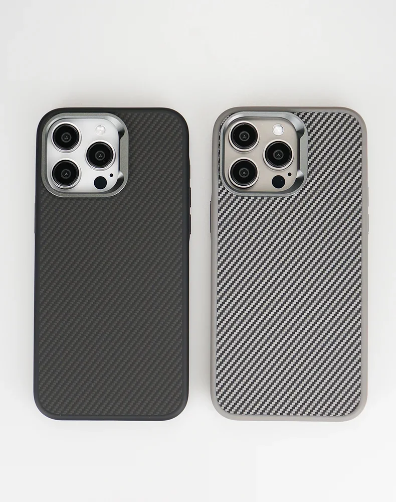 Luxury Carbon Fiber Texture Simple Phone Case For IPhone 12 13 14 15 16 Pro Max Soft Rubber Frame Cover For IPhone 16 15 ProMax 2