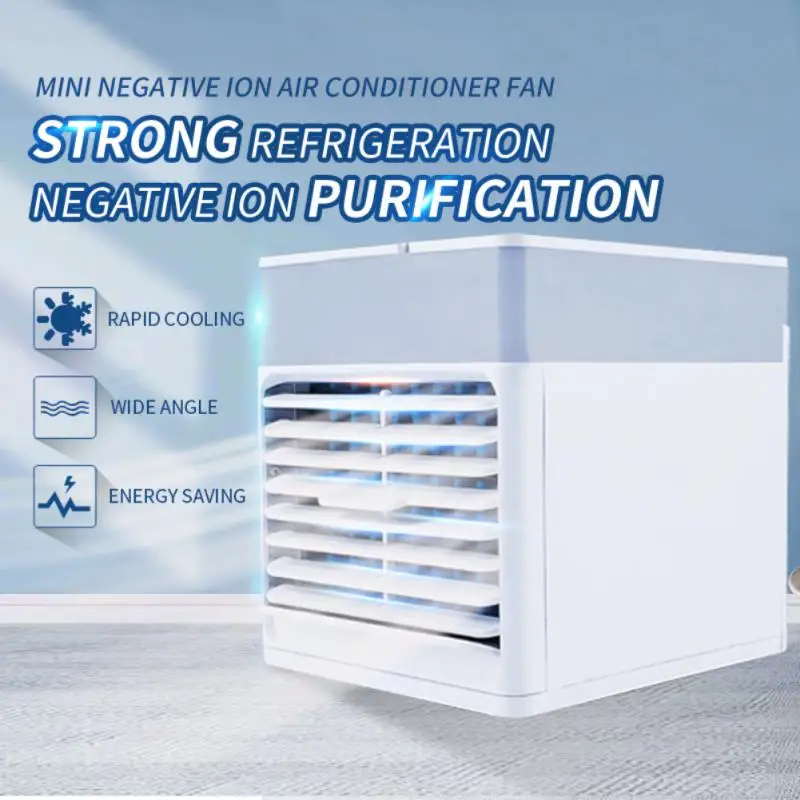 

Portable Air Conditioner Mute With Night Light For Room Office Mini Cooling Supplies Thermantidote Adjustable New Air Cooler Fan