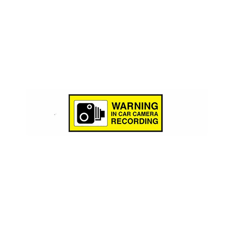 

1x Warning In Car Camera Recording Decal Security Dash Sticker Ps Set 4 Stickers PVC Vinyl Reflective Stickers Warning Decals