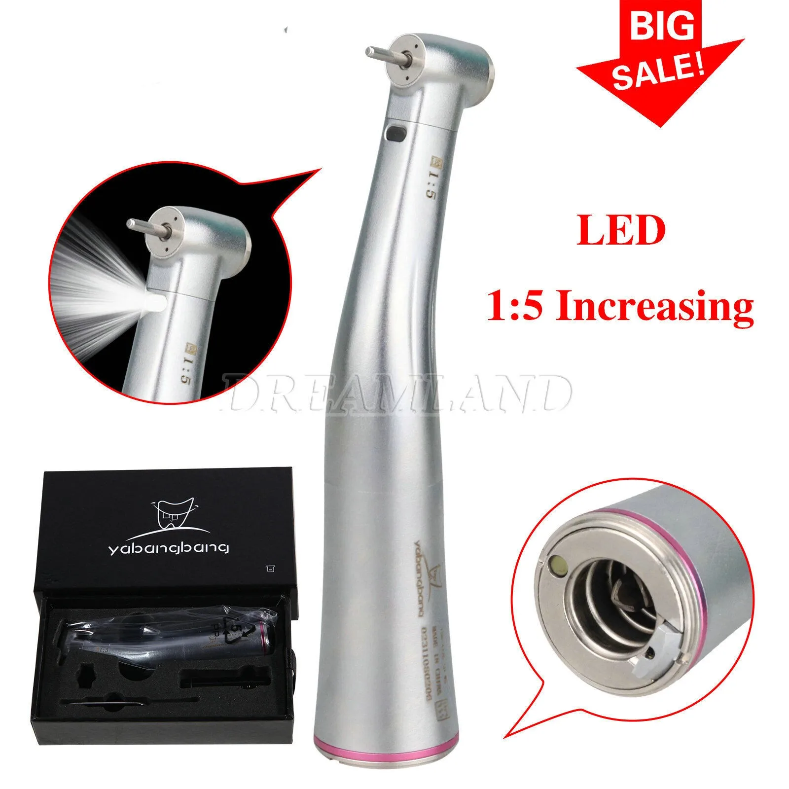 Dental Surgical Implant System Brushless Motor /1:5 20:1 Contra Angle/20° Straight Handpiece Fit NSK