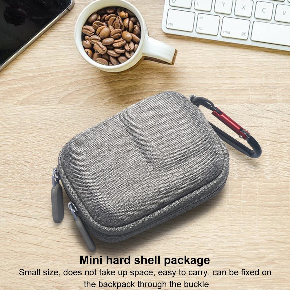 Compact Travel Case for Action Camera with Carabiner and Protective Storage