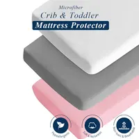 Microfiber Fitted Crib Sheets for Baby Boys Girls Cozy & Soft Solid Color Toddler Bed Sheets for Standard Crib Mattr 1