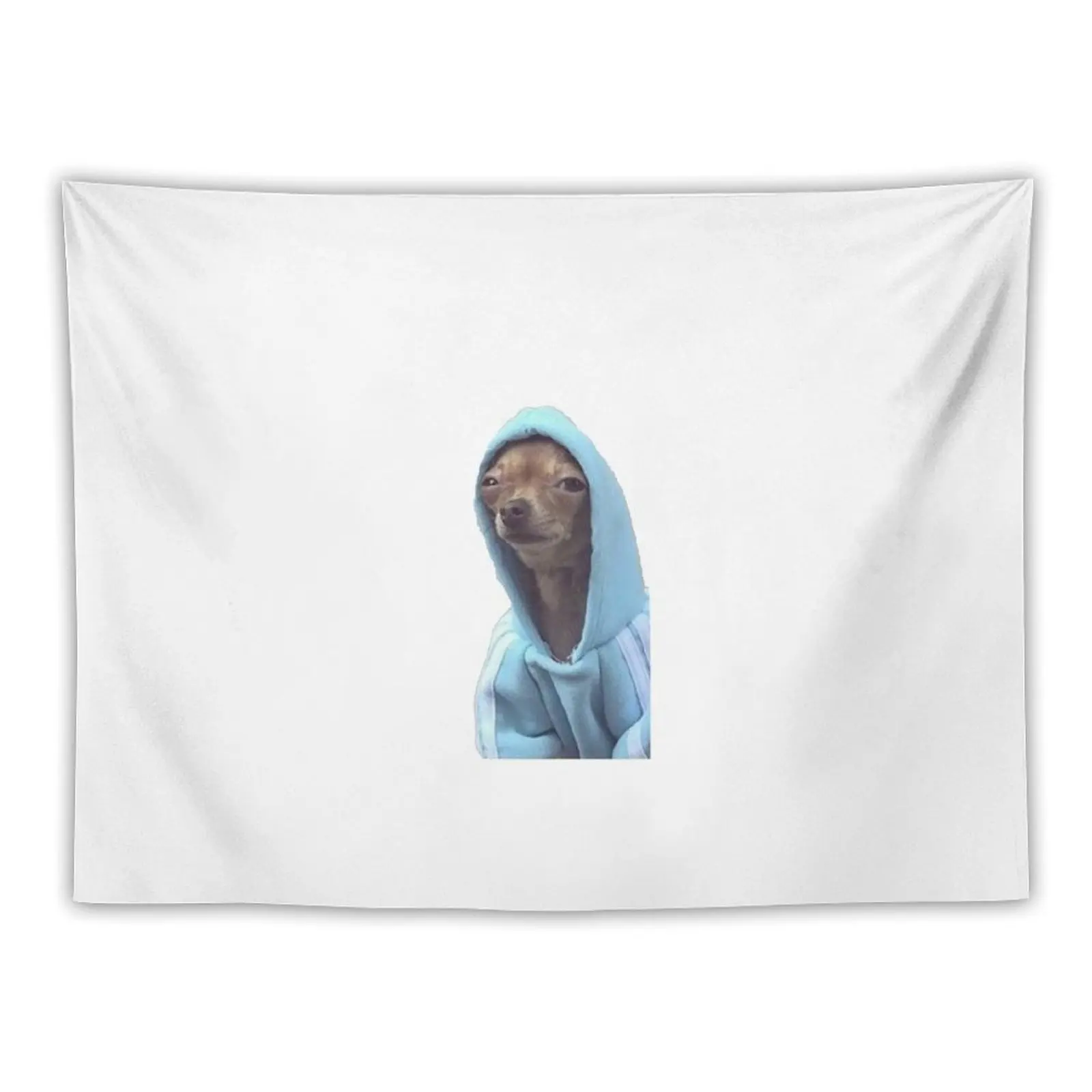 

dog wearing a hoodie Tapestry Tapete For The Wall Aesthetic Room Decoration Tapestry