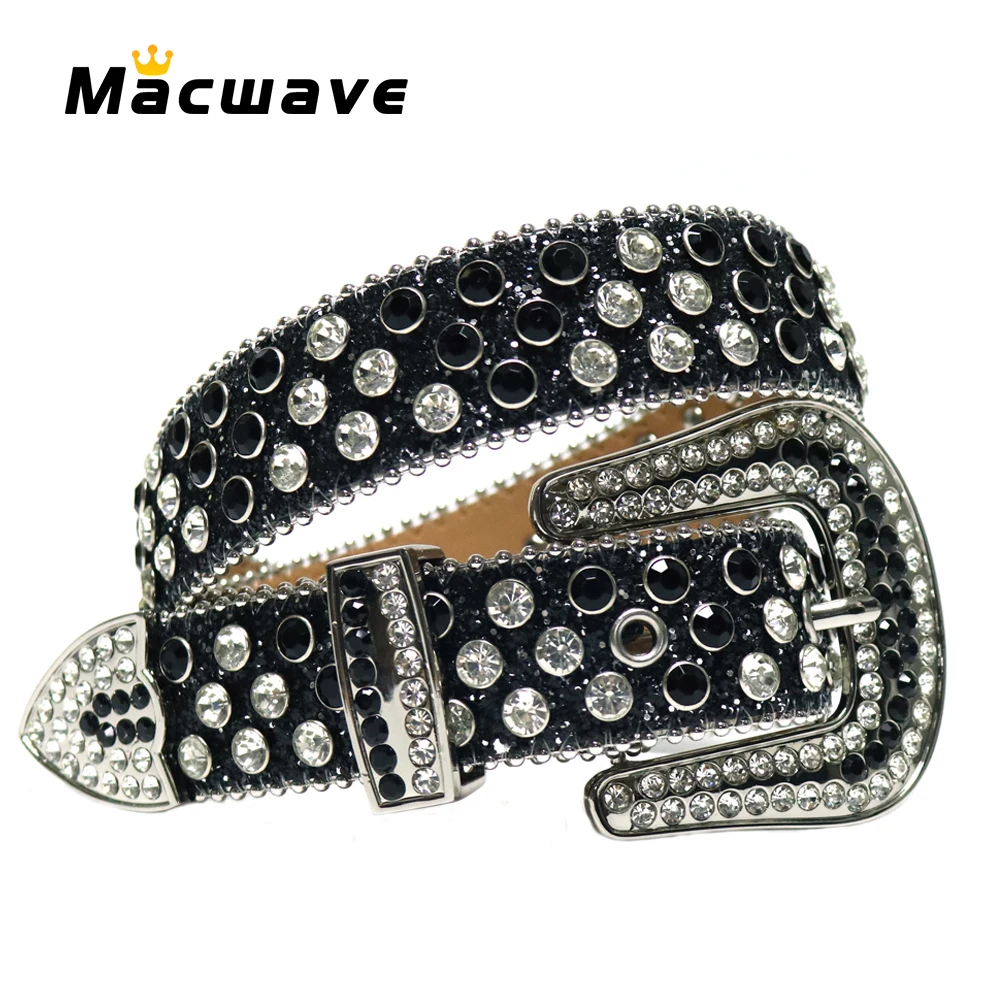 Cinturones De lujo con diamantes De imitación Para Hombre y Mujer, occidental con tachuelas De diamantes, cinturón Para Hombre y Mujer - AliExpress Accesorios para la ropa