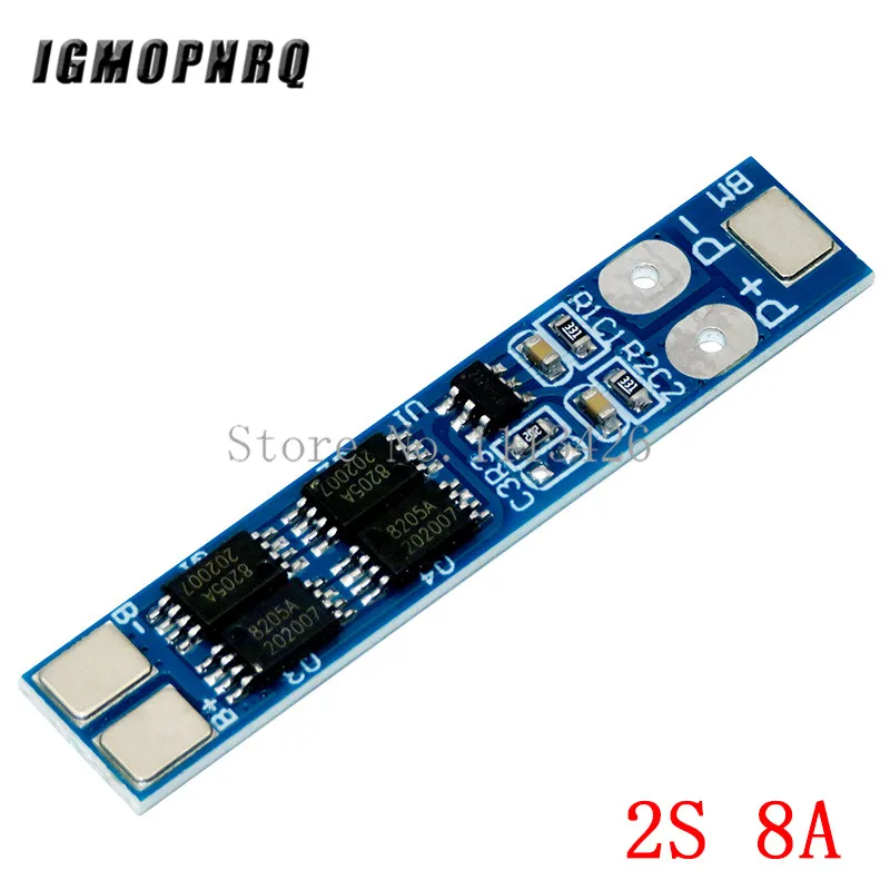 Lithium Battery Charger Lithium Battery Board Battery Protection Module Battery Charger Module Battery Protection Board 2S 5A / 8A 7.4V / 8.4V 18650 Lithium Battery Charger Board Li-ion Battery Charging BMS Over Charge-Discharge Protection Module