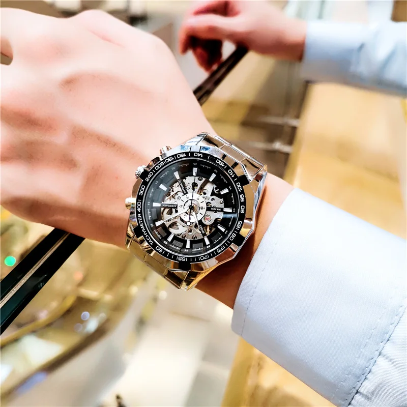 

AOKULASIC Brand Mens Mechanical Wristwatches Fashion Waterproof Automatic Sports Men Watch Montre Homme 2023 Reloj Hombre