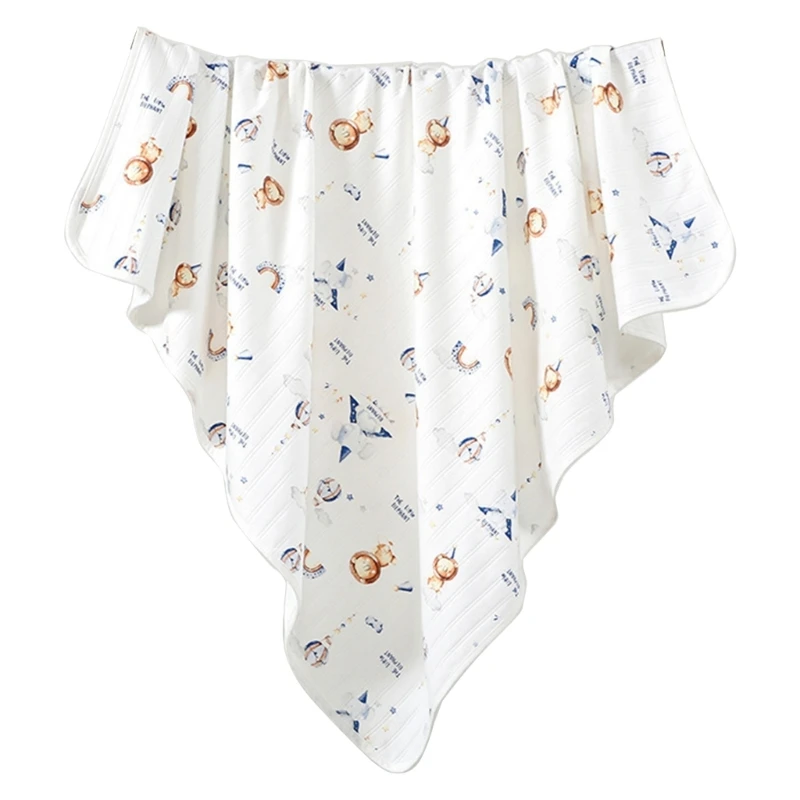 Soft and Breathable Cotton Baby Blanket for Newborns Floral Print Muslin Diaper Swaddles Wrap Stroller Cover Unisex