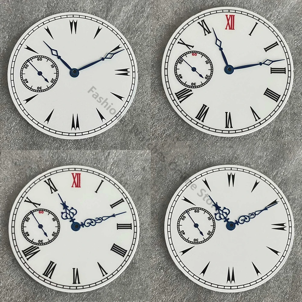 Enamel White Watch Dial + Hands 38.8mm Vintage Watch Accessories Set Faces for ETA6497 ST3600 Movement watch dial accessories watch face accessories