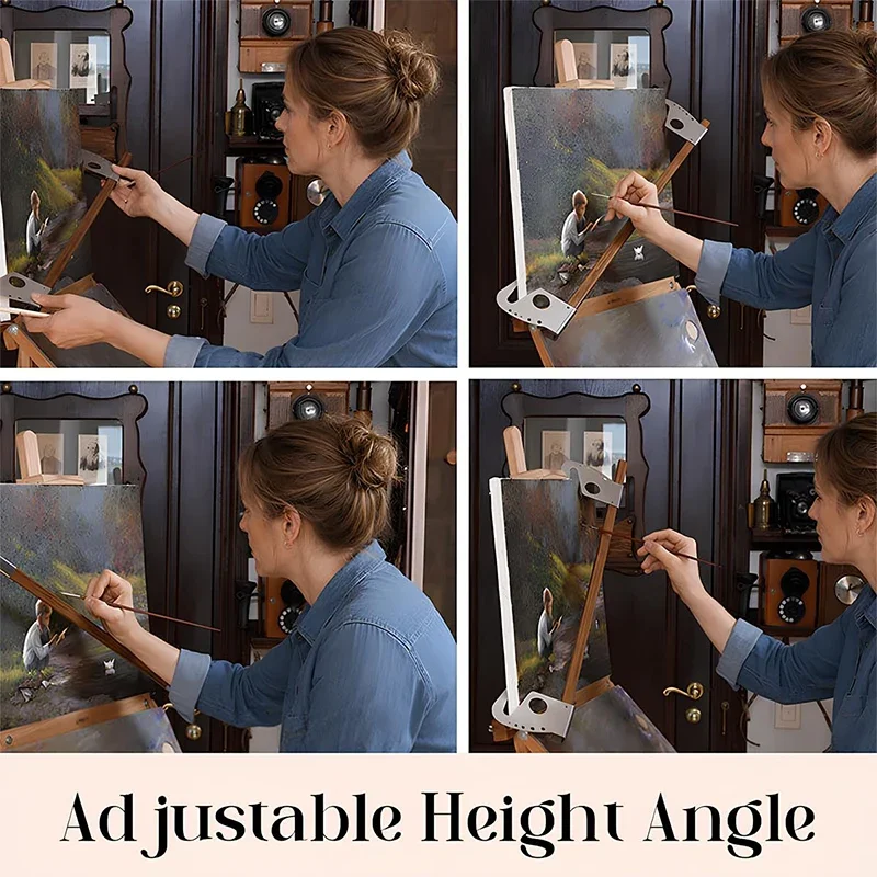 Easel Hand Rest Support Bar Artist Hand Bridge With Adjustable Handrails For Painting Details Working On Easels Supporting Tool - 6