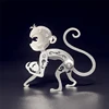 Microworld 3D Metal Puzzle Chinese Zodiac Monkey Model Jigsaw DIY Laser Cut Assemble Puzzles Toy Christmas Gift For Teen Kid 3