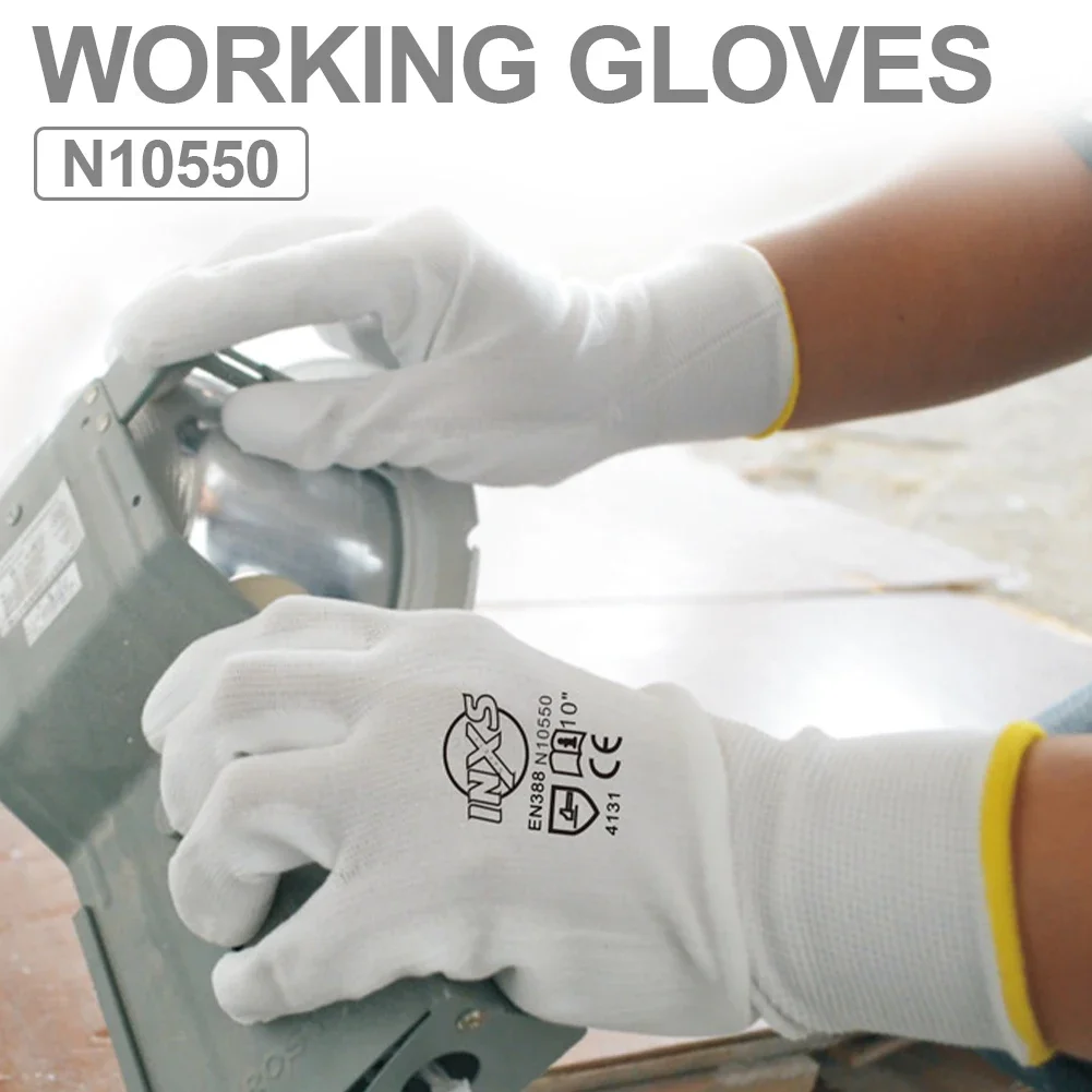 1 Pair Antistatic Gloves Anti Static ESD Electronic Working Gloves Pu Finger Coated Finger PC Antiskid For Finger Protection 4