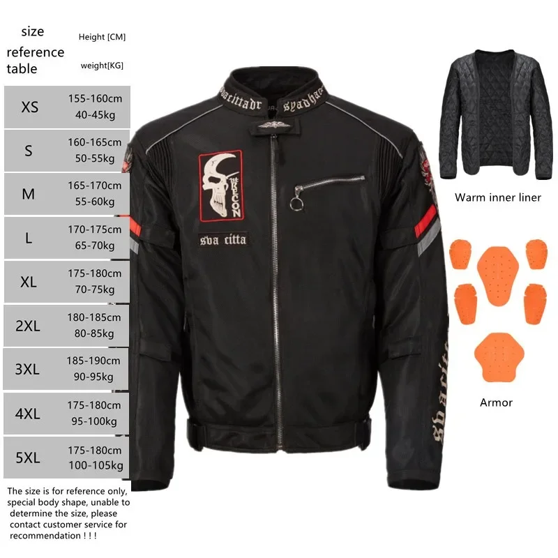 Motorcycle clothes summer women's XS size breathable mesh thin men's Retro riding fall proof clothes windproof