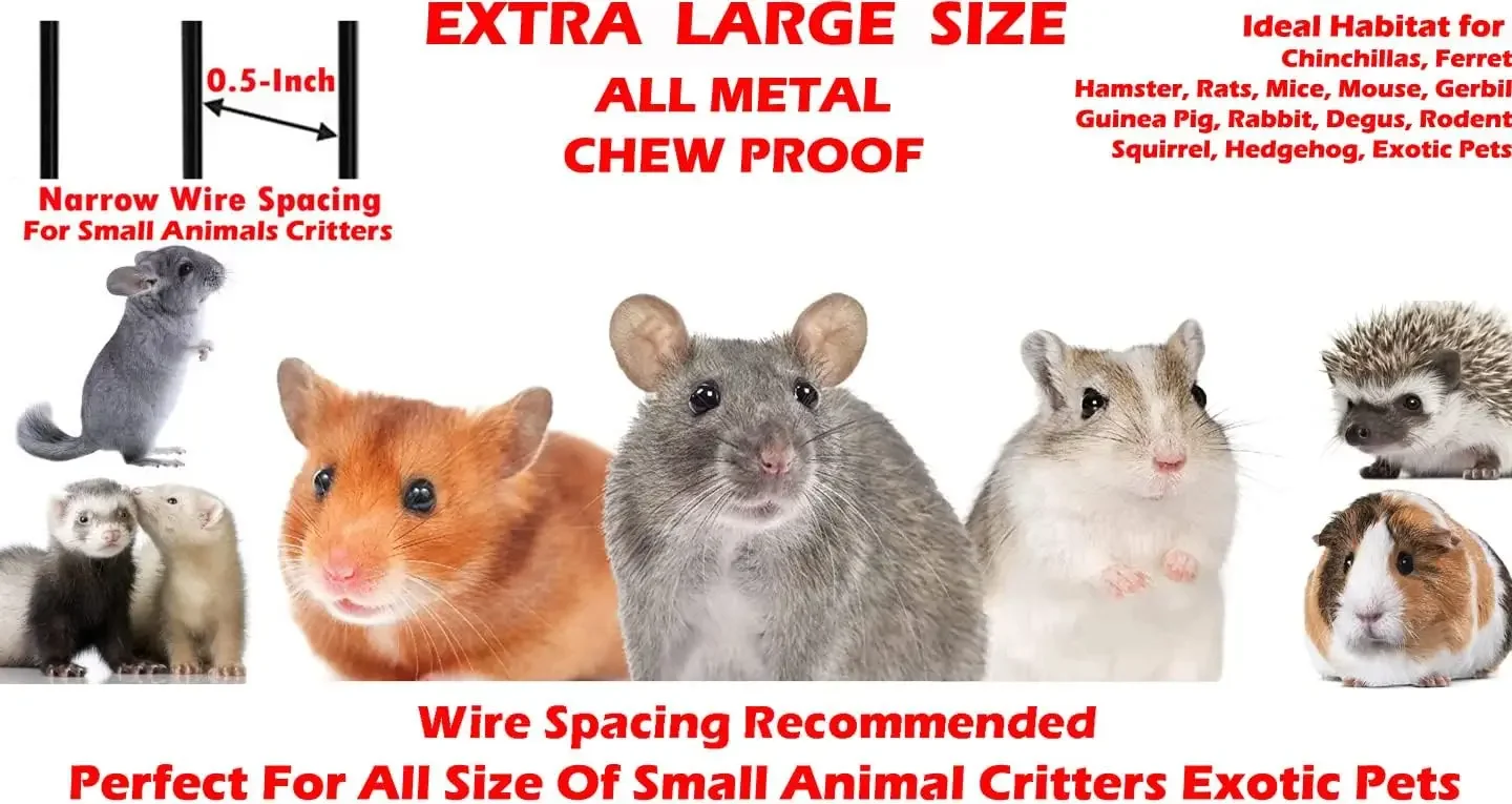 Extra Large 5-Tiers Chew-Proof Critter Animal Home 2