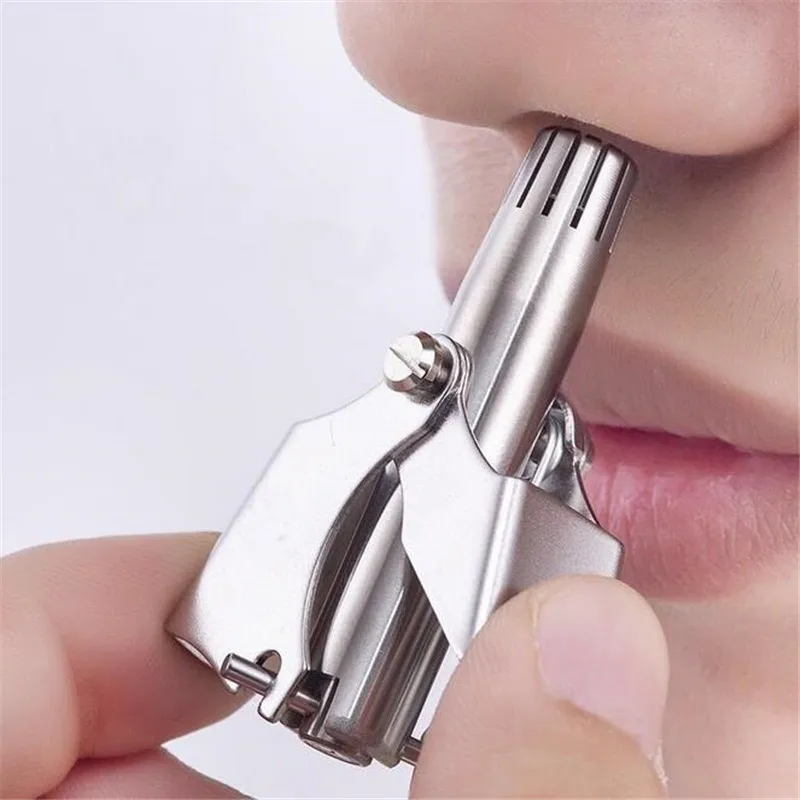 

Portable Stainless Steel Nose Hair Ear Trimmer For Men Manual Washable Tondeuse Nez Hair Remover Nose Vibrissa Razor Shaver 2#